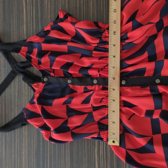 Cute navy and orange summer dress - Picture 13 of 14